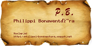 Philippi Bonaventúra névjegykártya